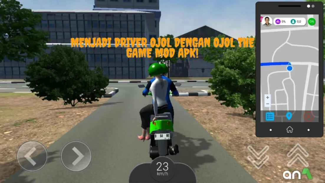 Menjadi Driver Ojol dengan Ojol The Game Mod APK!